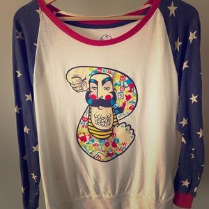 Patriotic workout top